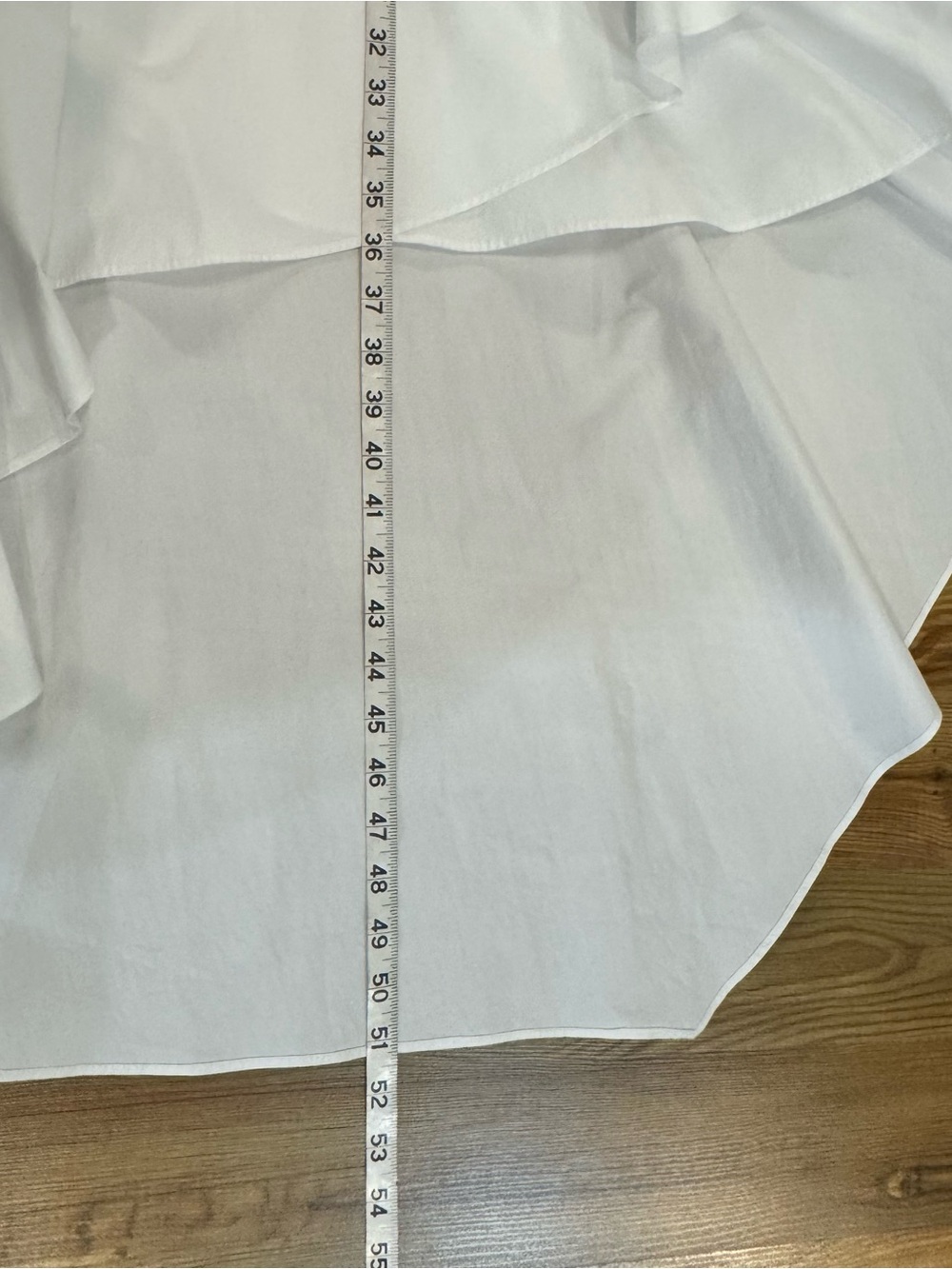 Anthropologie White Sleeveless Button-Front High-Low Dress - Picture 7 of 7